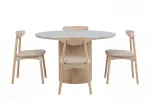 H&auml;r&ouml;n Dining Table FSC 100% + Ven Dining Chair 2-pack