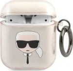 Glitter Karl`s Head Case Apple AirPods 1/ 2 Gold