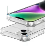 "Anti Shock Silicone Case Apple iPhone 15 Pro" Transparent