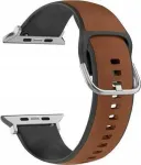 Apple Watch Silico Leather 42/44/45/49mm Brown-Black Box