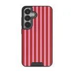 Strawberry Jam - Samsung Galaxy S25 Case, Elite Dark (Magnetic) / Silver
