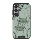 Cancer - Samsung Galaxy S25 Plus Case, Elite Dark (Magnetic) / Silver / Turquoise