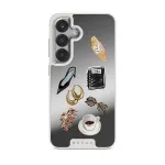 Boss Babe - Samsung Galaxy S25 Case, Elite Mirror Light (Magnetic) / Silver