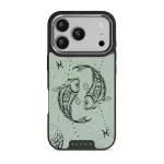 Pisces - iPhone 17 Pro Case, Elite Dark (MagSafe) / Silver / Turquoise
