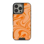 High Vibrations - Color Swirl iPhone 16 Pro Max Case, Elite Dark (MagSafe) / Silver