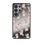 Maneki Neko - Samsung Galaxy S25 Ultra Case, Elite Mirror Dark (Magnetic) / Silver
