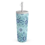Blue Gaze - Travel Mug, 700 ml / Straw