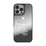 City Lights - iPhone 16 Pro Max Case, Elite Mirror Dark (MagSafe) / Silver