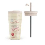 Library Card - Travel Mug, 500 ml / Flap & Straw Set