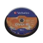 DVD-R 4,7GB 16X 10pakk matt h&otilde;bedane/AZO koogikarp