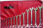 FORGE COMBINATION WRENCHES SET 9 pcs. 8-24mm Cr-V RWPn
