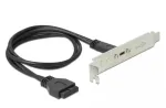 "USB 5 Gbps-plaat 1 USB Type-C&trade; &uuml;hendusega"