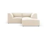 Leather Imitation Modular Right Corner Sofa, "Siena", 3 Seats, 186x180x69 Made in Europe