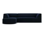 Velvet Modular Left Corner Sofa, "Siena", 4 Seats, 273x180x69 Made in Europe