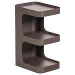 VIRE SIDE TABLE METAL DARK BROWN