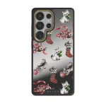 Merry Kitty - Samsung Galaxy S25 Ultra Case, Elite Mirror Dark (Magnetic) / Gold
