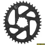 Esiratas SRAM X-SYNC 2 Oval 38T Direct Mount 6 mm nihkega, alumiiniumist, v&auml;rv: Eagle Black