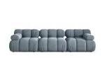 Velvet Modular Sofa, "Bellis", 3 Seats, 282x94x70 Made in Europe