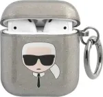 Glitter Karl`s Head Case Apple AirPods 1/ 2 Black