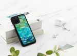 "SmartPhone case iPhone 11 Pro" Water lilies black