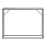 Konsoollaud Vita, 110 x 26 x 80 cm, travertiini imitatsioon / must