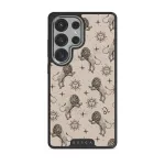 Leo - Samsung Galaxy S25 Ultra Case, Elite Dark (Magnetic) / Silver / Nude