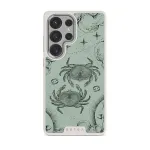 Cancer - Samsung Galaxy S25 Ultra Case, Elite Light (Magnetic) / Silver / Turquoise