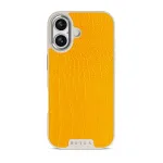 Canary Yellow - Snake Skin iPhone 17 Case, Elite Light (MagSafe) / Silver
