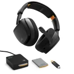 Glorious Gaming GHS Wireless InfinitePlay vabak&auml;eseade, juhtmeta, k&otilde;rvaklappidega, m&auml;ngudeks, Bluetooth, laadimisalust, must