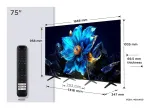 Televiisor|TCL|75"|4K Ultra HD|3840 x 2160 pikslit|Lame|16:9|QLED|75P7K