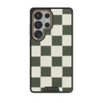 Retro Grid - Samsung Galaxy S25 Ultra Case, Elite Dark (Magnetic) / Gold