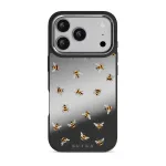 Honeycomb - iPhone 17 Pro Case, Elite Mirror Dark (MagSafe) / Silver