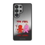 Like Home - Samsung Galaxy S25 Ultra Case, Elite Mirror Dark (Magnetic) / Silver
