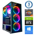 INTOP Ryzen 7 5700X 16GB 1TB SSD M.2 NVME+2TB RTX5050 8GB WIN11