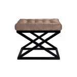 Pouf, Hanah Home, Capraz, must Pruun, 50 x 42 x 40