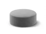 Velvet Pouf, "Dia", 1 Seat, 90x90x35, Grey