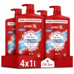 Old Spice Cold Spice Meeste Du&scaron;igeel Ja &Scaron;ampoon, 4x1000 ml