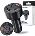 &bdquo;Wozinsky&ldquo; laadija &bdquo;Wozinsky&ldquo; autolaadija WLS-04 60 W, 2xUSB-C, 2xUSB-A &ndash; must