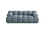 Velvet Modular Sofa, "Bellis", 2 Seats, 188x94x70 Made in Europe
