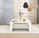 Kohvilaud, Hanah Home, valge, 90 x 42 x 90