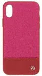 "Synthetic Leather Glitter II Back Case iPhone X/XS" Pink
