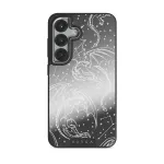 Wyvern - Samsung Galaxy S25 Plus Case, Elite Mirror Dark (Magnetic) / Silver