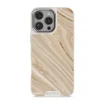 Full Glam - Beige iPhone 16 Pro Max Case, Elite Light (MagSafe) / Silver