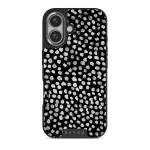 Night Sky - Dotted iPhone 16 Plus Case, Elite Dark (MagSafe) / Silver