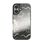 Eclipse - iPhone 16 Case, Elite Mirror Dark (MagSafe) / Silver