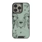 Aquarius - iPhone 16 Pro Max Case, Elite Dark (MagSafe) / Silver / Turquoise