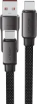 &bdquo;Acefast&ldquo; USB-C &ndash; USB-C-kaabel, 0,2 m, erinevates v&auml;rvides (6974316283539)