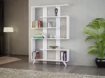 Raamaturiiul, Hanah Home, valge, 120 x 162 x 20, cm