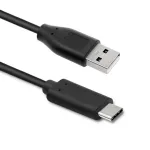 Qoltec 50489 USB-kaabel 1,5 m USB 2.0 USB A USB C Must