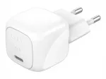 BELKIN COMPACT CHARGER 30W TRAVEL USB-C, WHITE